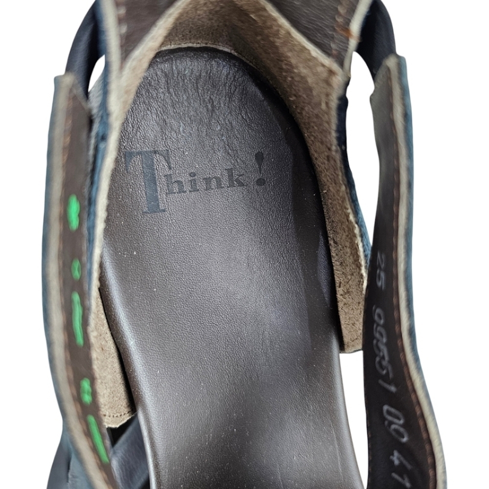 Think! Jaeh Strappy Sandals Black Size 41 - Picture 11 of 12